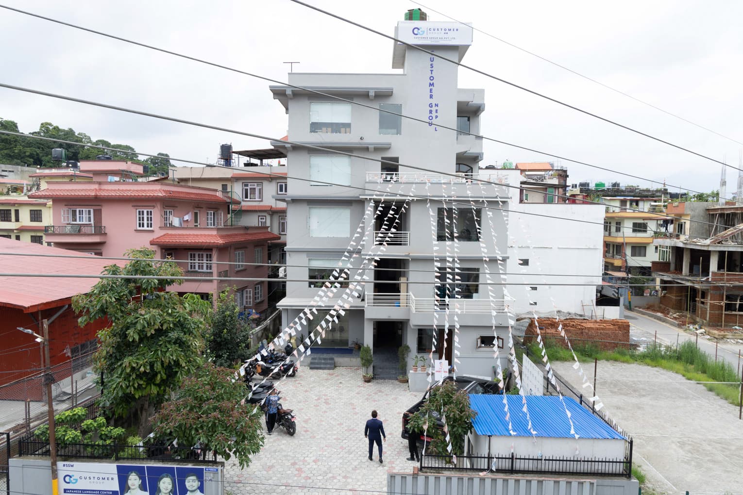 Building Exterior — Aerial View